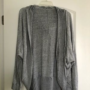 Grey cardigan with hood🛍